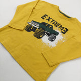 'Extreme' Monster Truck Yellow Long Sleeve Top - Boys 18-24 Months