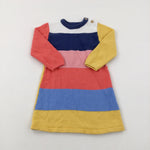 Colourful Striped Knitted Dress - Girls 18-24 Months