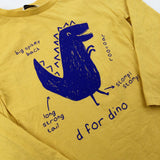 'D For Dino' Dinosaur Yellow Long Sleeve Top - Boys 4-5 Years