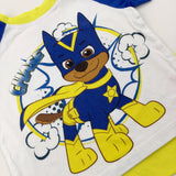 'Chase' Paw Patrol Blue & Yellow T-Shirt With Detachable Cape - Boys 2-3 Years