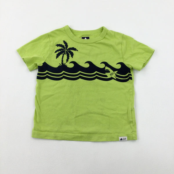 Shark Green T-Shirt - Boys 2-3 Years