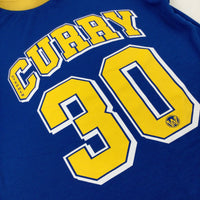 'Curry' NBA Blue & Yellow Basketball Top - Boys 10-11 Years