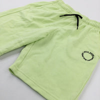 'Awesome Worldwide' Green Shorts - Boys 10-11 Years