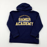 'Gamer Academy' Navy Hoodie - Boys 10-11 Years