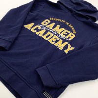 'Gamer Academy' Navy Hoodie - Boys 10-11 Years