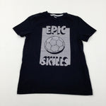 'Epic Skills' Football Black T-Shirt - Boys 10-11 Years