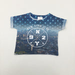 'New York City' Stars Blue T-Shirt - Boys 0-3 Months