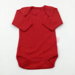 Red Bodysuit - Boys 0-3 Months