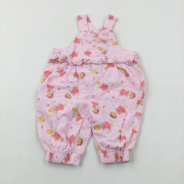 Fairies Pink Cord Dungarees - Girls 0-3 Months