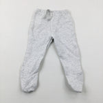 White Joggers - Boys 6-9 Months