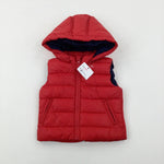 **NEW** Red Padded Gilet - Boys 9-12 Months