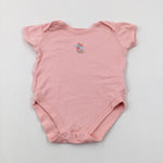 'Pretty Flower' Pink Bodysuit - Girls 9-12 Months