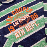 'Lee Cooper' Green & Navy Striped Long Sleeve Top - Boys 11-12 Years