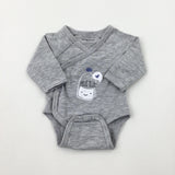 'Milk' Grey Bodysuit - Boys Newborn