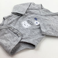 'Milk' Grey Bodysuit - Boys Newborn