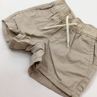 Light Tan Shorts - Boys 0-3 Months