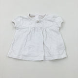 White T-Shirt - Girls 0-3 Months