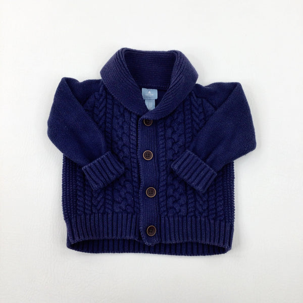 Navy Knitted Jumper - Boys 3-6 Months
