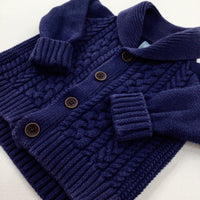 Navy Knitted Jumper - Boys 3-6 Months