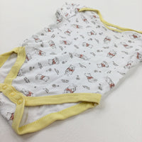 'Winnie The Pooh' White Bodysuit - Boys 3-6 Months