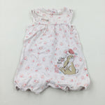 'Little Brown Hare' Guess How Much I Love You Appliqued Pink Romper - Girls 3-6 Months