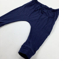 Navy Jersey Trousers - Boys 6-9 Months