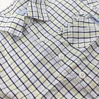 Black & Yellow Checked Shirt - Boys 6-9 Months