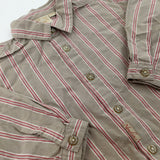 Red Striped Long Sleeve Shirt - Boys 6-9 Months