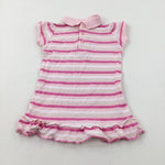 Pink Striped Dress - Girls 9-12 Months