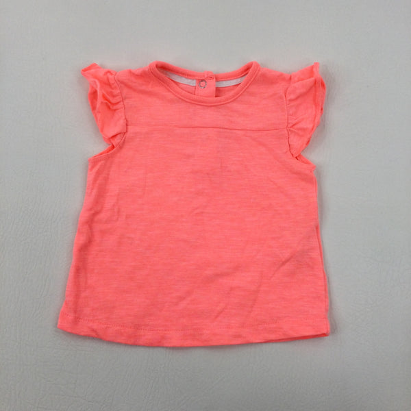 Neon Pink T-Shirt - Girls 3-6 Months