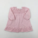 Pink Knitted Dress - Girls 3-6 Months