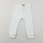 **NEW** White Jersey Trousers - Boys 12-18 Months
