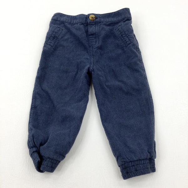 Navy Trousers - Boys 12-18 Months