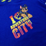 'I Love Adventure City' Paw Patrol Blue T-Shirt - Boys 3-4 Years