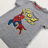 'New York' Spider-Man Grey T-Shirt - Boys 4-5 Years