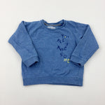 'Totally Awesome' Blue Sweatshirt - Boys 4-5 Years