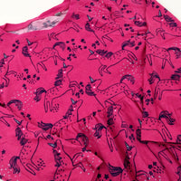 Unicorns Pink Dress - Girls 4-5 Years