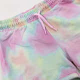 Tie Dye Pink Shorts - Girls 5-6 Years