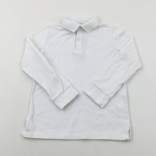 White Polo Shirt - Boys 6-7 Years