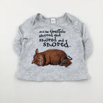 'And The Gruffalo..' Grey Long Sleeve Top - Boys 6-9 Months