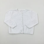 White Knitted Cardigan - Girls 12-18 Months