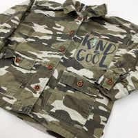'Kind = Cool' Camouflage Shacket - Boys 3-4 Years