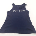 'Pepe Jeans' Navy Ribbed Vest Top - Girls 7-8 Years