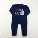 'Cool Dude' Navy Onesie - Boys 18-24 Months
