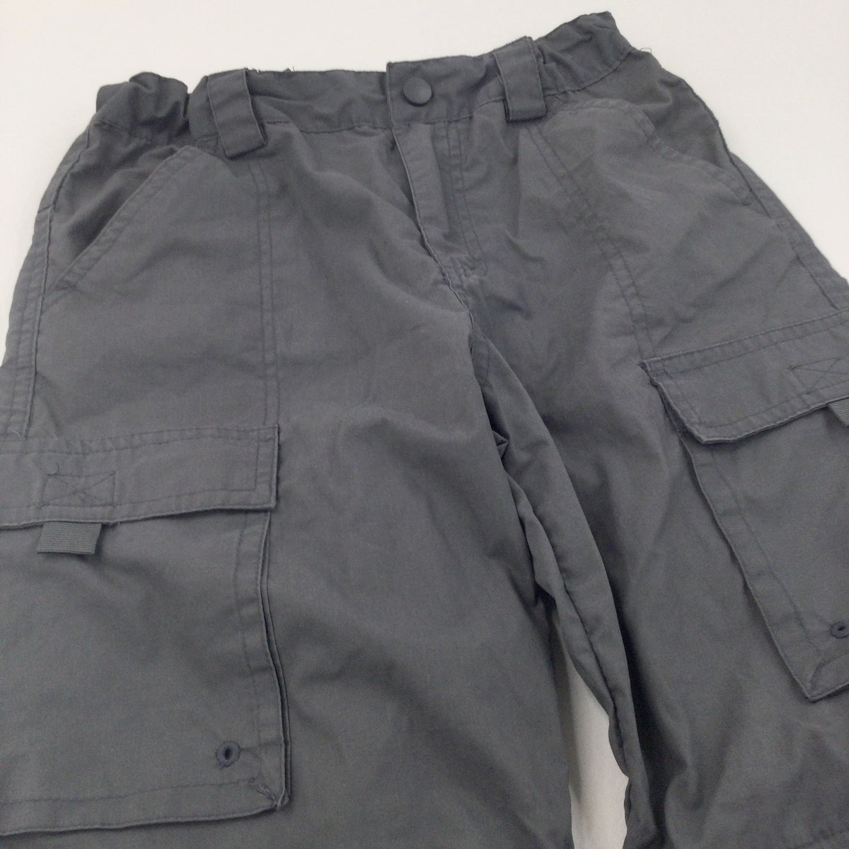 Grey Walking Trousers / Zip Off Shorts with Adjustable Waistband 