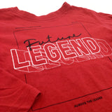 'Future Legends' Red Long Sleeve top - Boys 3-4 Years