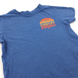 'California Sunset' Blue T-Shirt - Boys 5-6 Years