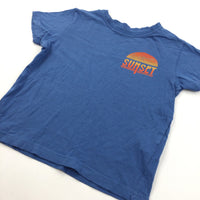 'California Sunset' Blue T-Shirt - Boys 5-6 Years