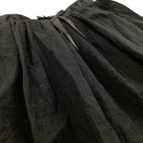 Black Lined Cotton Skirt - Girls 6 Years