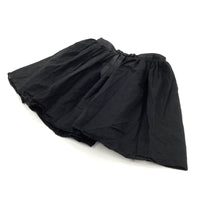 Black Lined Cotton Skirt - Girls 6 Years